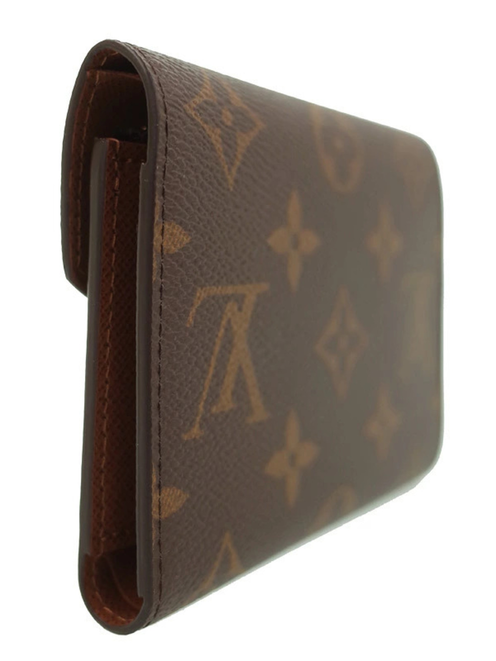 Louis Vuitton fold Victorine Tri Wallet Portefeuille Monogram Brown